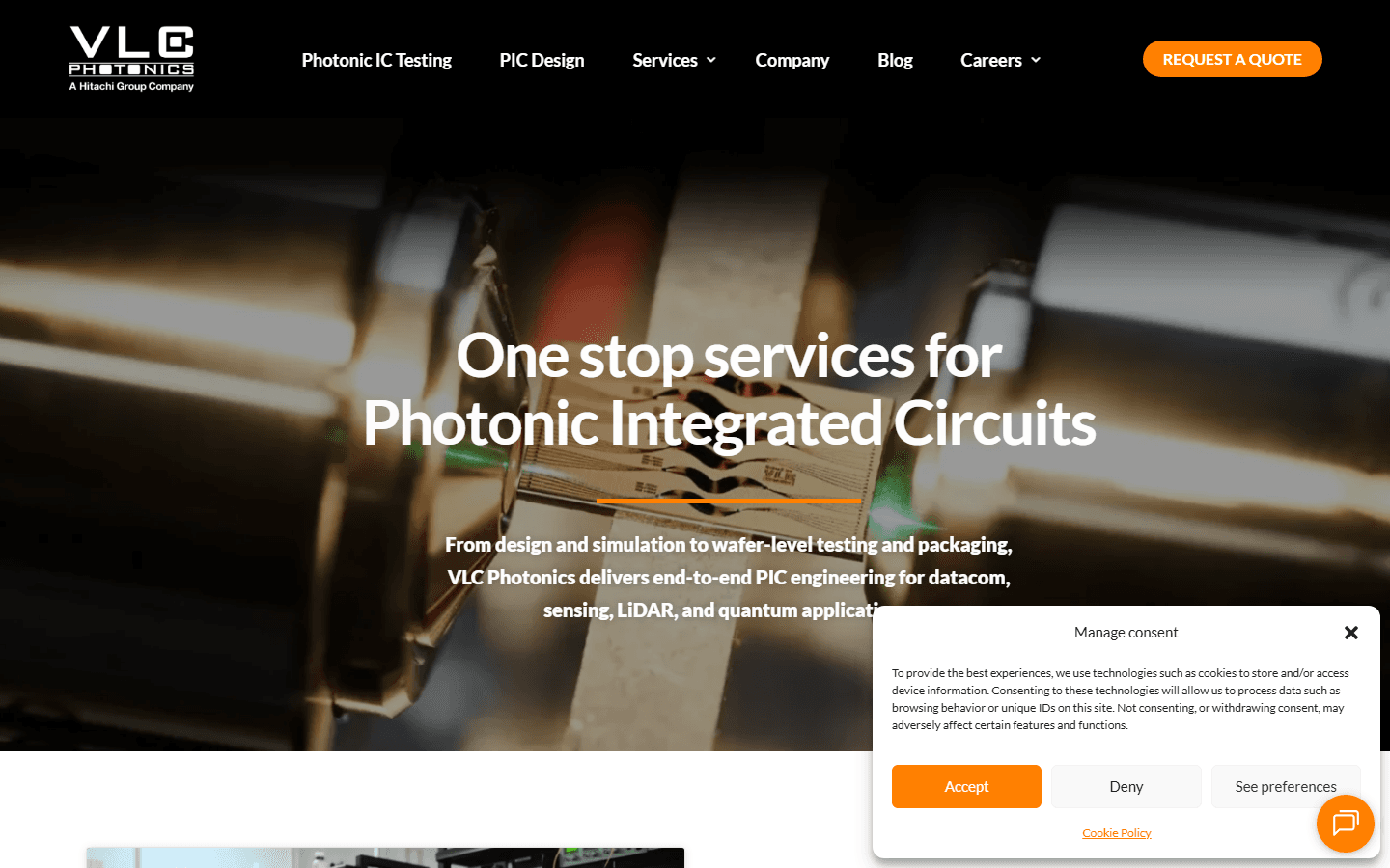 Domovská stránka VLC Photonics